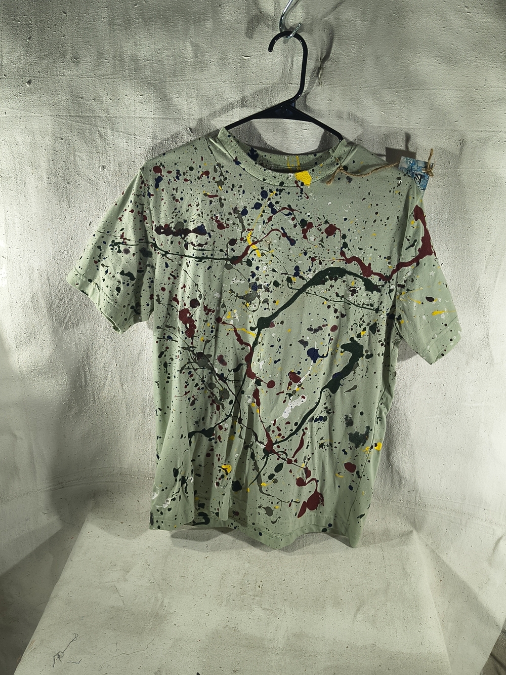 Timothy Designs T140 Men's Green SS Tee Size Med W/Unique Street Wear Design